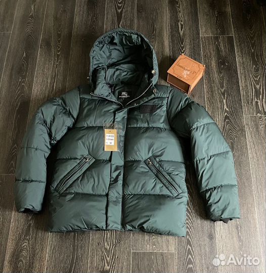 Зимний пуховик burberry с капюшоном 46-54