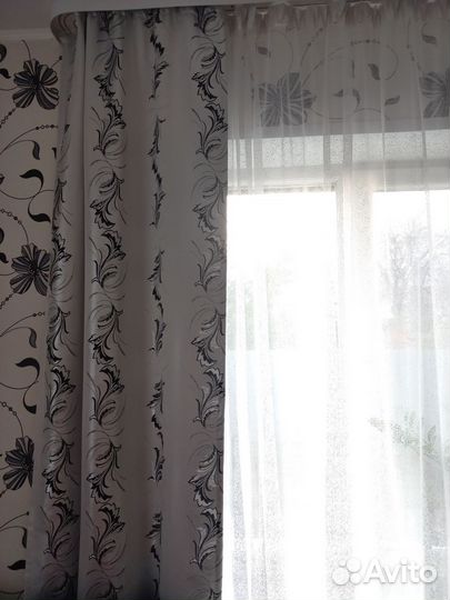 Комплект шторы и тюль