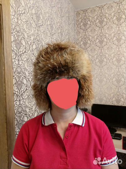 Шапка-ушанка лисья р.58 (вышлю почтой)
