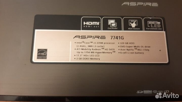 Корпус Acer Aspire 7741G