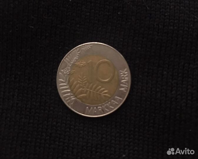 Финляндия 10 марок 1993 года