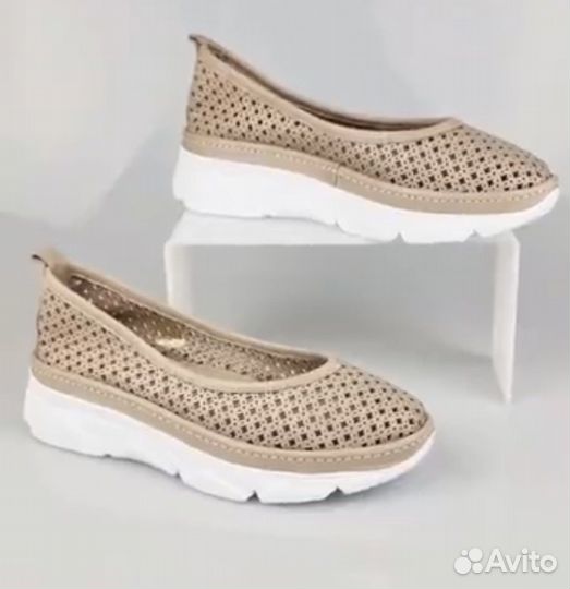 Балетки натуральная кожа,42