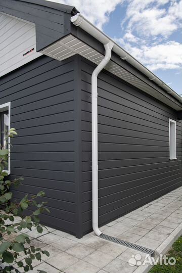 Водосток металлический Optima круглый 125x90