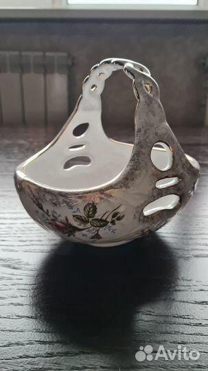 Вазы конфетница Шиповник Польша. СССР