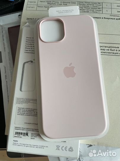 Чехол Apple iPhone 13 Silicone Case Chalk Pink