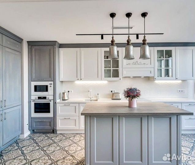 Прямой кухонный гарнитур 