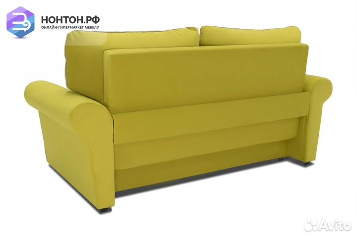 Диван еврокнижка Прованс горчичный