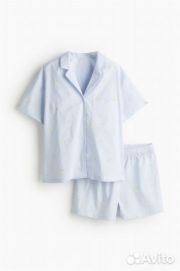 Пижама женская hm хлопок 46 новая