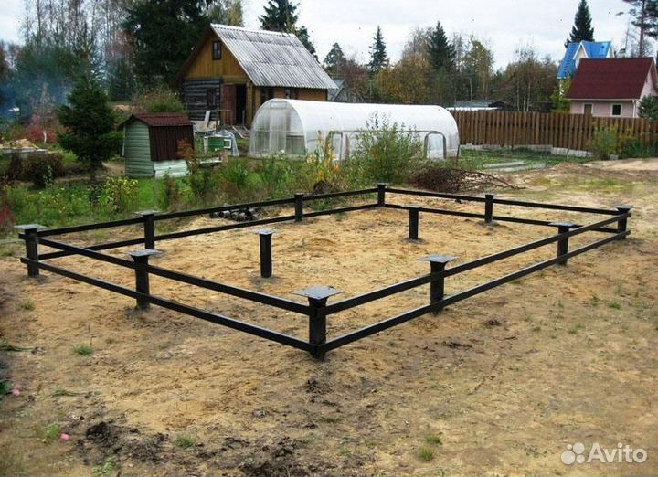 Фундамент на винтовых сваях