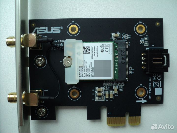 Сетевой адаптер Wi-Fi + Bluetooth asus PCE-AX3000