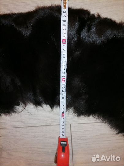Меховой воротник чернобурка