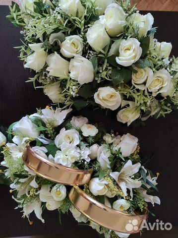 Свадебные кольца на машину