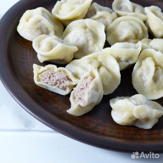 Домашние пельмени из свинины и говядины