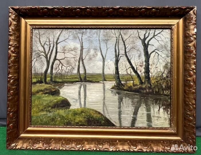 Картина. Масло на холсте. Бельгия. Первая треть 20