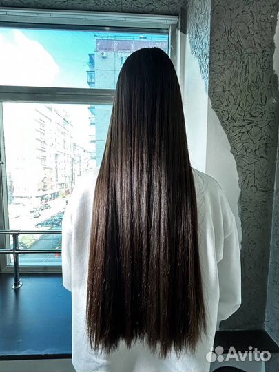 Кератиновое выпрямление волос