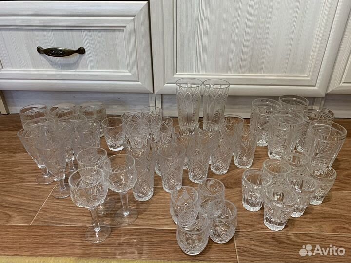 Стаканы, стопки, рюмки хрусталь СССР