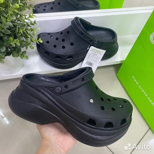 Крокс сабо Crocs женские на платформе