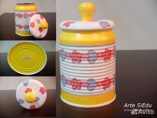 Жестяная банки из под детской смеси