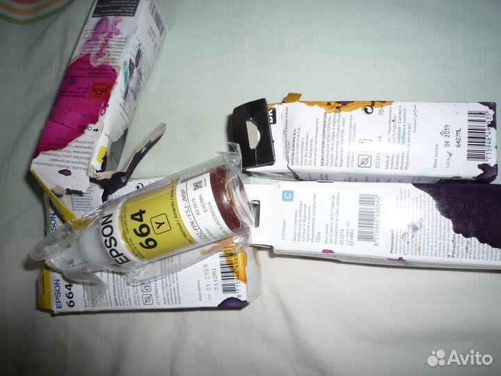 Чернила серии 664 для принтера epson