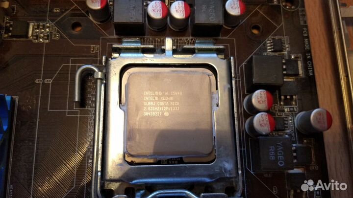 Asus P5Q SE + Xeon E5440 + 4гб