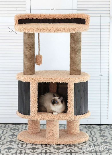 Домик для кошки с когтеточкой