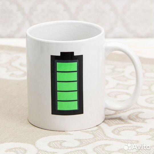 Кружка с термоэффектом «Заряд энергии», 350 мл