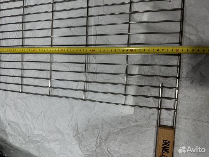 Сетка для гриля с ручкой из нержавеющей стали