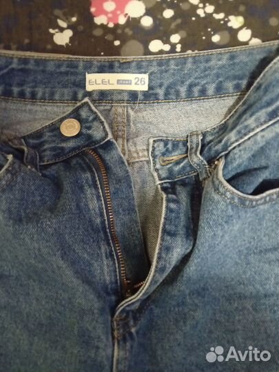 Джинсы женские широкие 42