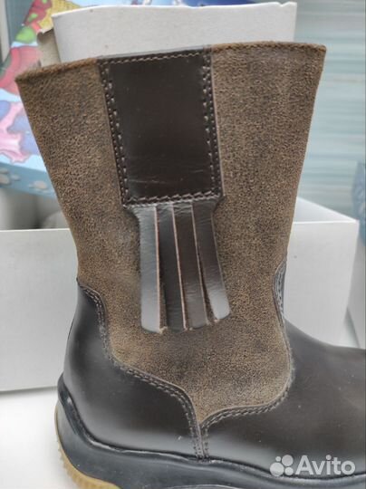 Сапоги зима детские, нат.кожа,нат.мех, р.26,27,28