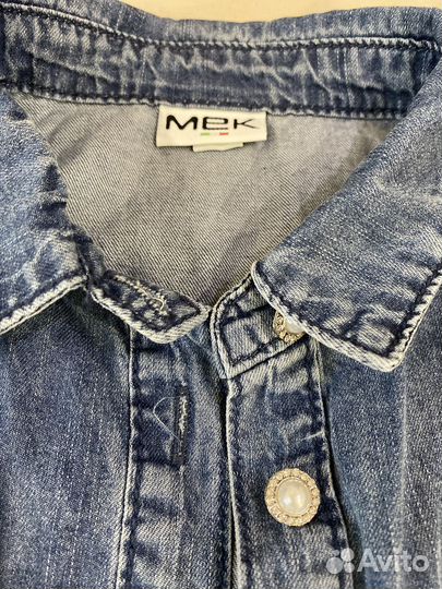 Джинсовая рубашка для девочки Италия