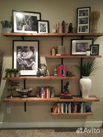 Полка настенная в стиле лофт