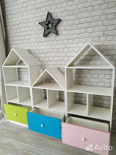 Стеллаж Домик модульный. В наличии