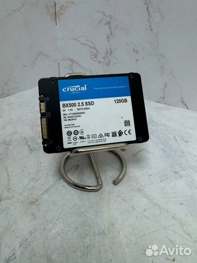 SSD накопитель 120GB crusial + контейнер для накоп