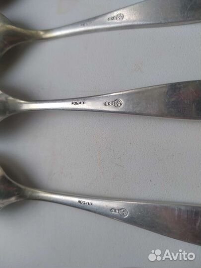 Чайные ложки из мельхиора СССР
