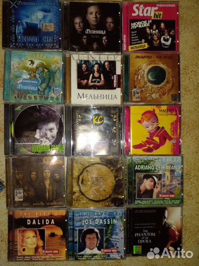 Музыка на cd 12шт