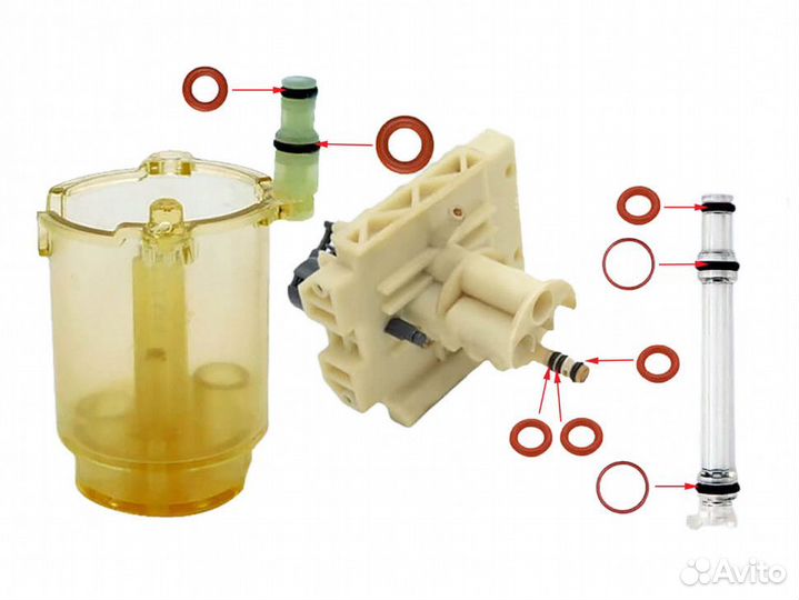 Ремкомплект верхней основы поршня delonghi