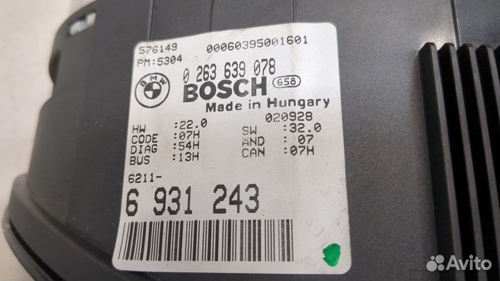 Щиток приборов BMW 3 E46, 2002