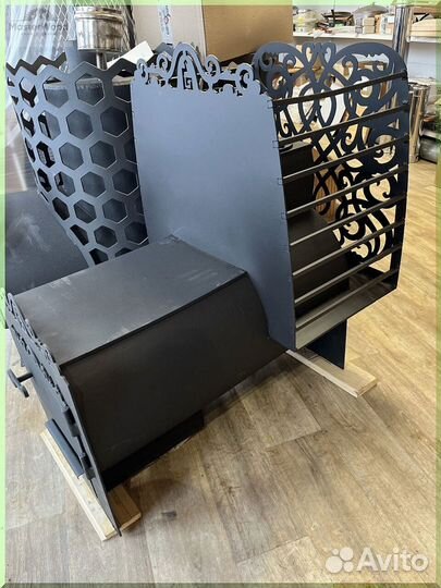 Печь для бани из трубы 8мм