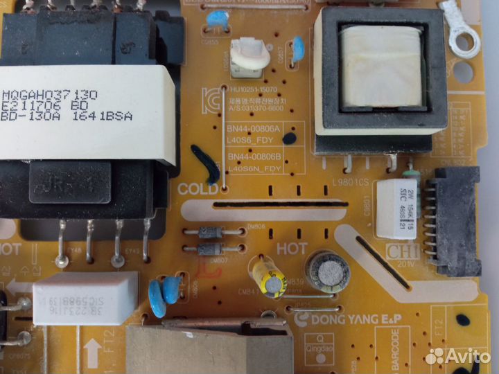 Блок питания bn44-00806a l40s6 fdy ue40ku6300