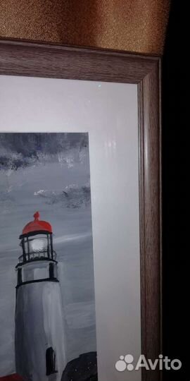 Картина в рамке с паспарту