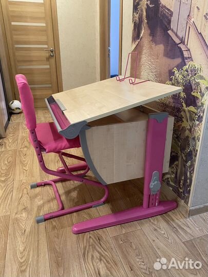 Растущая парта и стул дэми