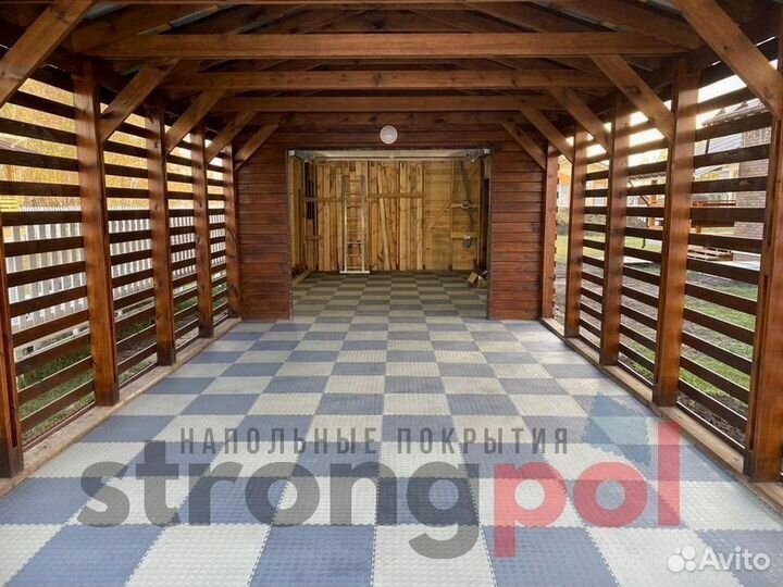 Модульное напольное покрытие для шиномонтажа