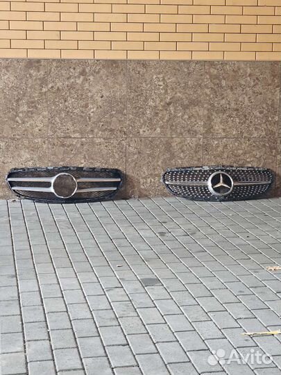 Решётка на бампер Е212 mercedes