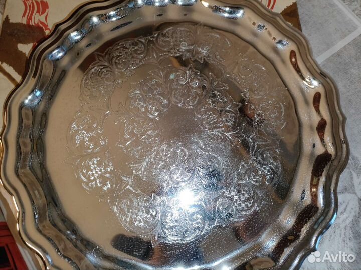 Поднос мельхиоровый, СССР
