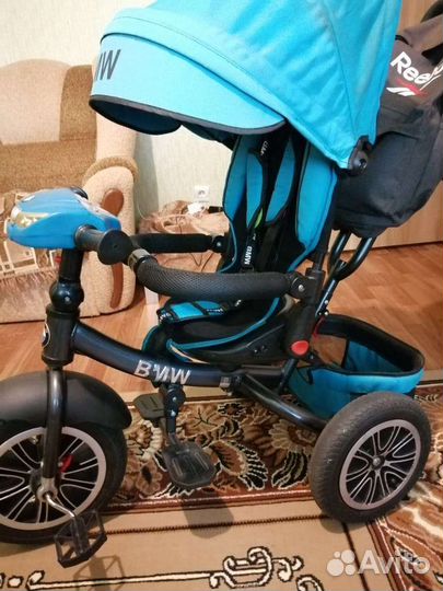 Детский трёхколёсный велосипед BMW