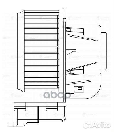 Э/вентилятор отоп. для а/м VW Transporter T5 (0