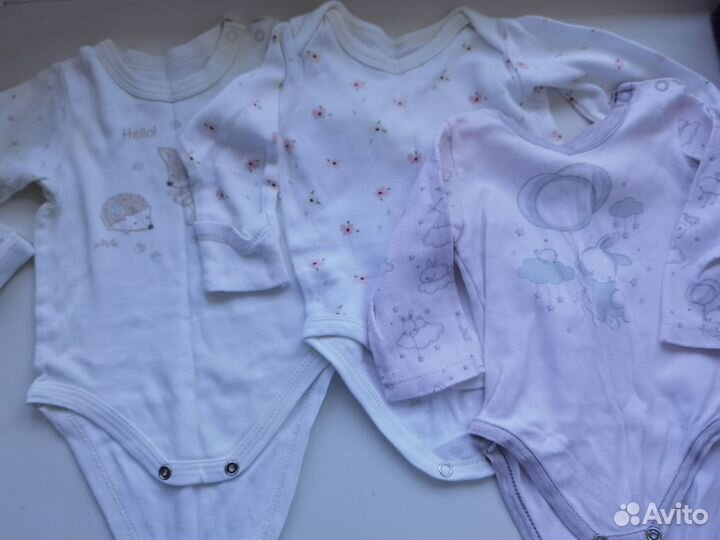 Вещи пакетом на новорожденного девочку 56 62