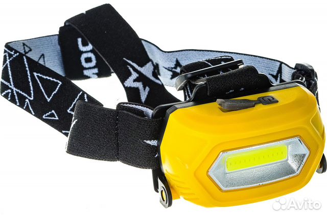 Космос Фонарь аккумуляторный налобный Li-Po, 3W