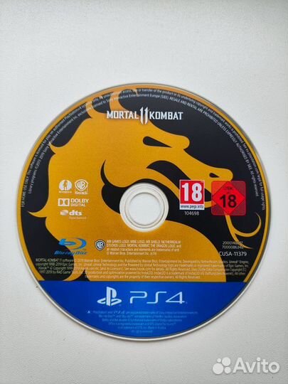 Диск Mortal Kombat 11 PS4