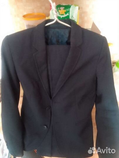 Школьный костюм для мальчика 134 синий